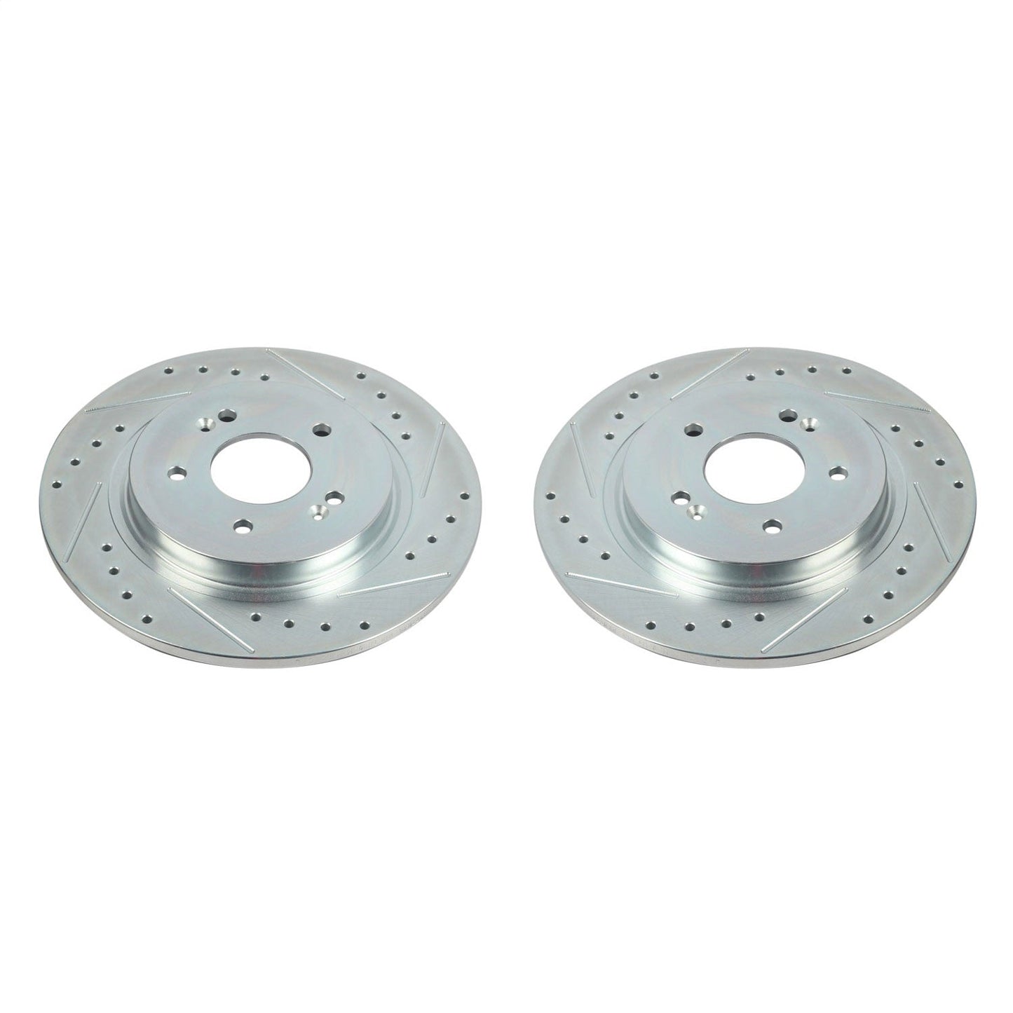 PowerStop Rear Evolution Drilled & Slotted Rotors - Pair | Hyundai Santa Fe (19-20) (JBR1778XPR)