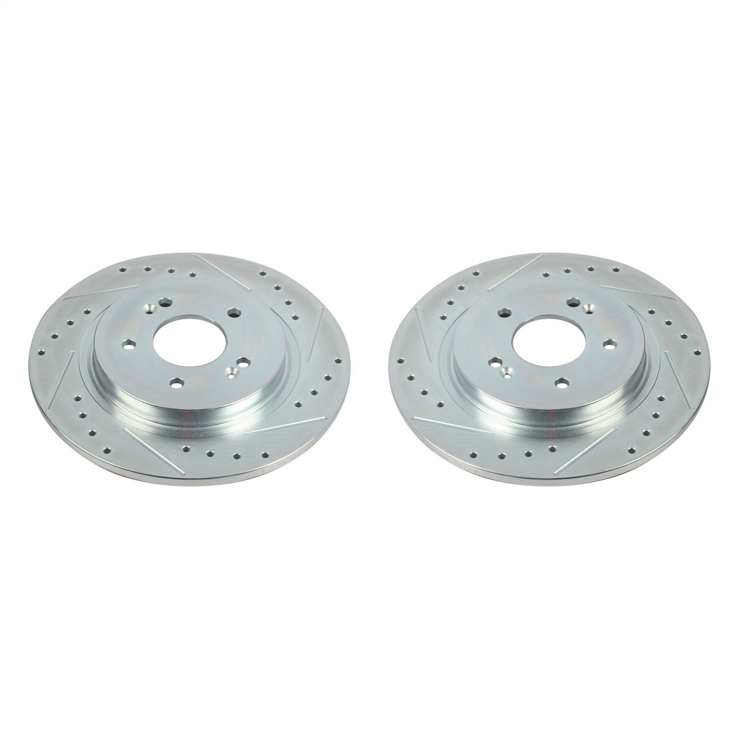 PowerStop Rear Evolution Drilled & Slotted Rotors - Pair | Hyundai Santa Fe (19-20) (JBR1778XPR)