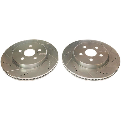 PowerStop Drilled & Slotted Front Rotors | Toyota Corolla (19-20) (JBR1780XPR)