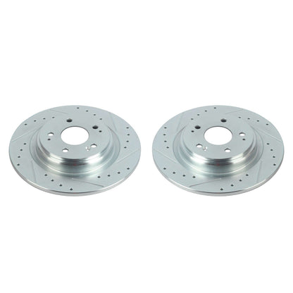 PowerStop Rear Evolution Drilled & Slotted Rotors | Acura MDX (17-20) (JBR1781XPR)