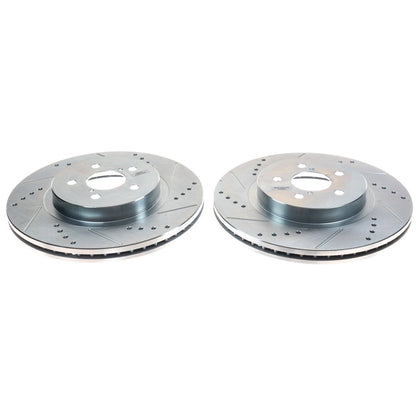 PowerStop Drilled & Slotted Front Rotors | Subaru Forester (19-20) (JBR1786XPR)