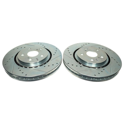 PowerStop Front Drilled & Slotted Rotors | Toyota Sienna (21-22) (JBR1797XPR)