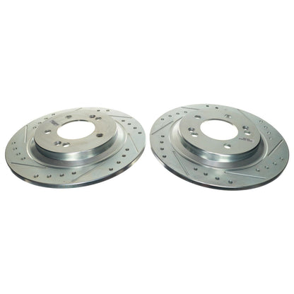 PowerStop Rear Drilled & Slotted Rotors (Pair) | Kia K5 (21-22) (JBR1909XPR)