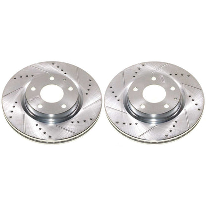 PowerStop Front Drilled & Slotted Rotor (Pair) | Mazda 3 (19-23) (JBR1914XPR)
