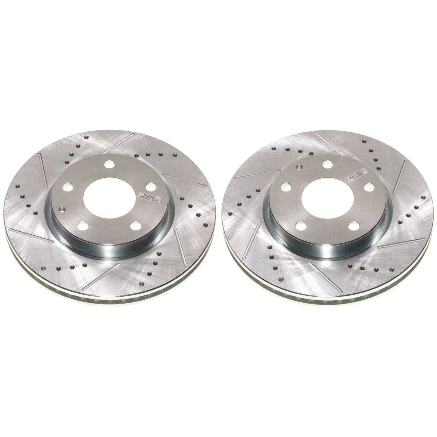 PowerStop Front Drilled & Slotted Rotor (Pair) | Mazda 3 (19-23) (JBR1915XPR)