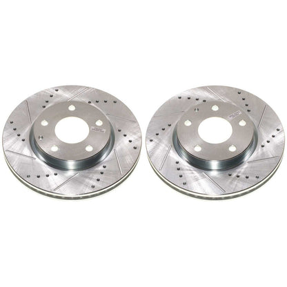 PowerStop Front Drilled & Slotted Rotor (Pair) | Mazda 3 (19-23) (JBR1915XPR)