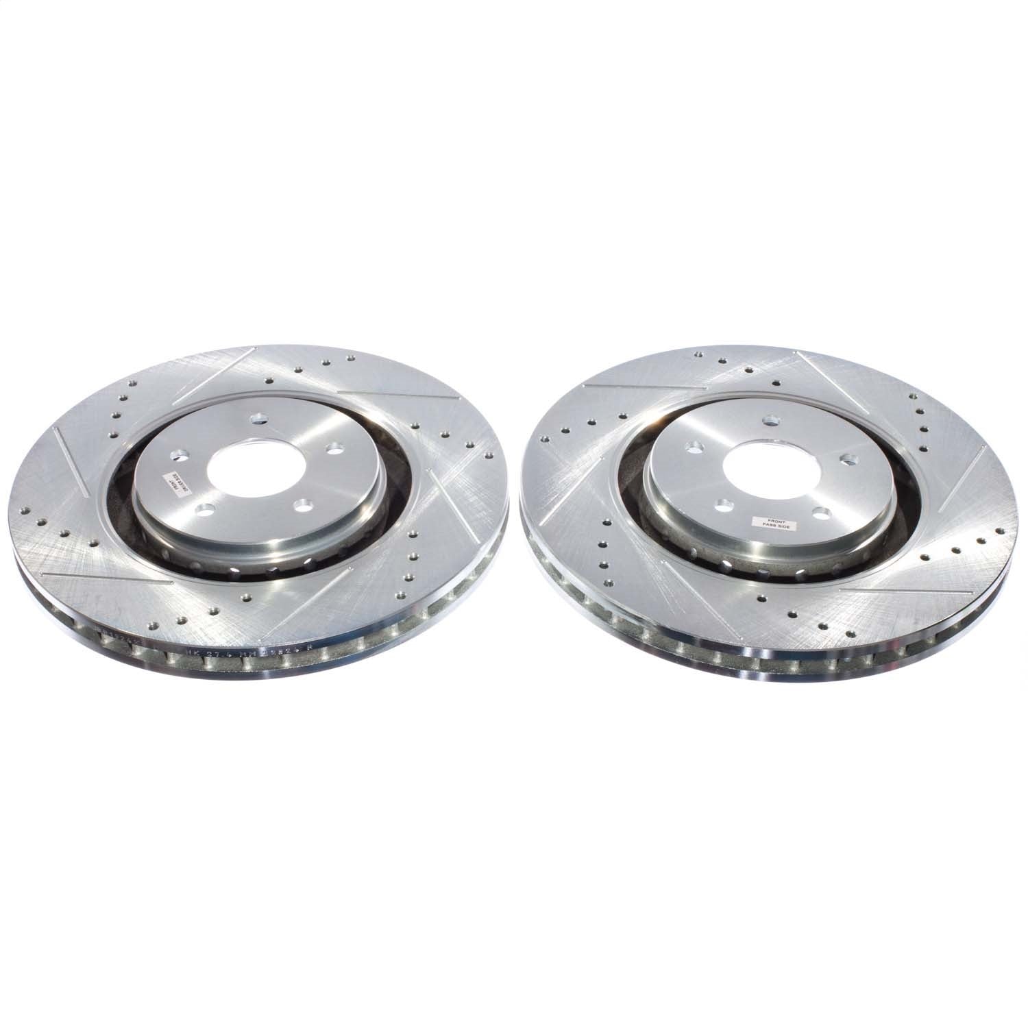 PowerStop Drilled & Slotted Front Rotor (Pair) | Infiniti QX60 (22-24) (JBR1924XPR)