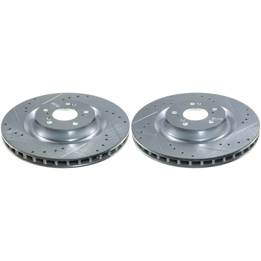PowerStop Front Drilled & Slotted Rotor (Pair) | Acura MDX (22-24) (JBR1933XPR)
