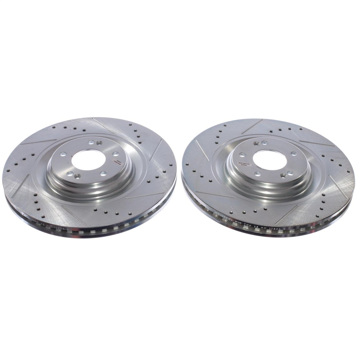 PowerStop Front Drilled & Slotted Rotor (Pair) | Hyundai Elantra N (22-23) (JBR1936XPR)