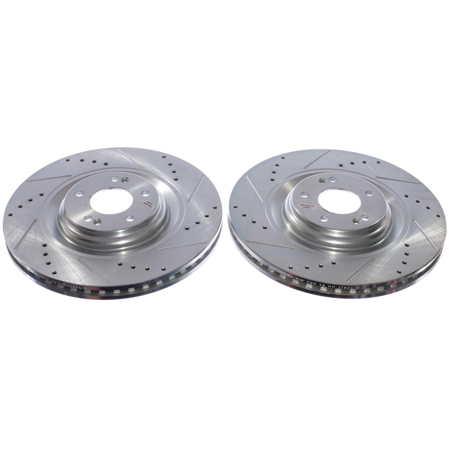 PowerStop Front Drilled & Slotted Rotor (Pair) | Hyundai Elantra N (22-23) (JBR1936XPR)