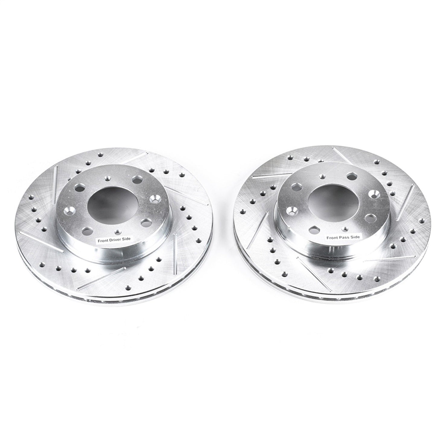PowerStop Drilled & Slotted Front Rotors | Honda Civic (88-91) (JBR304XPR)