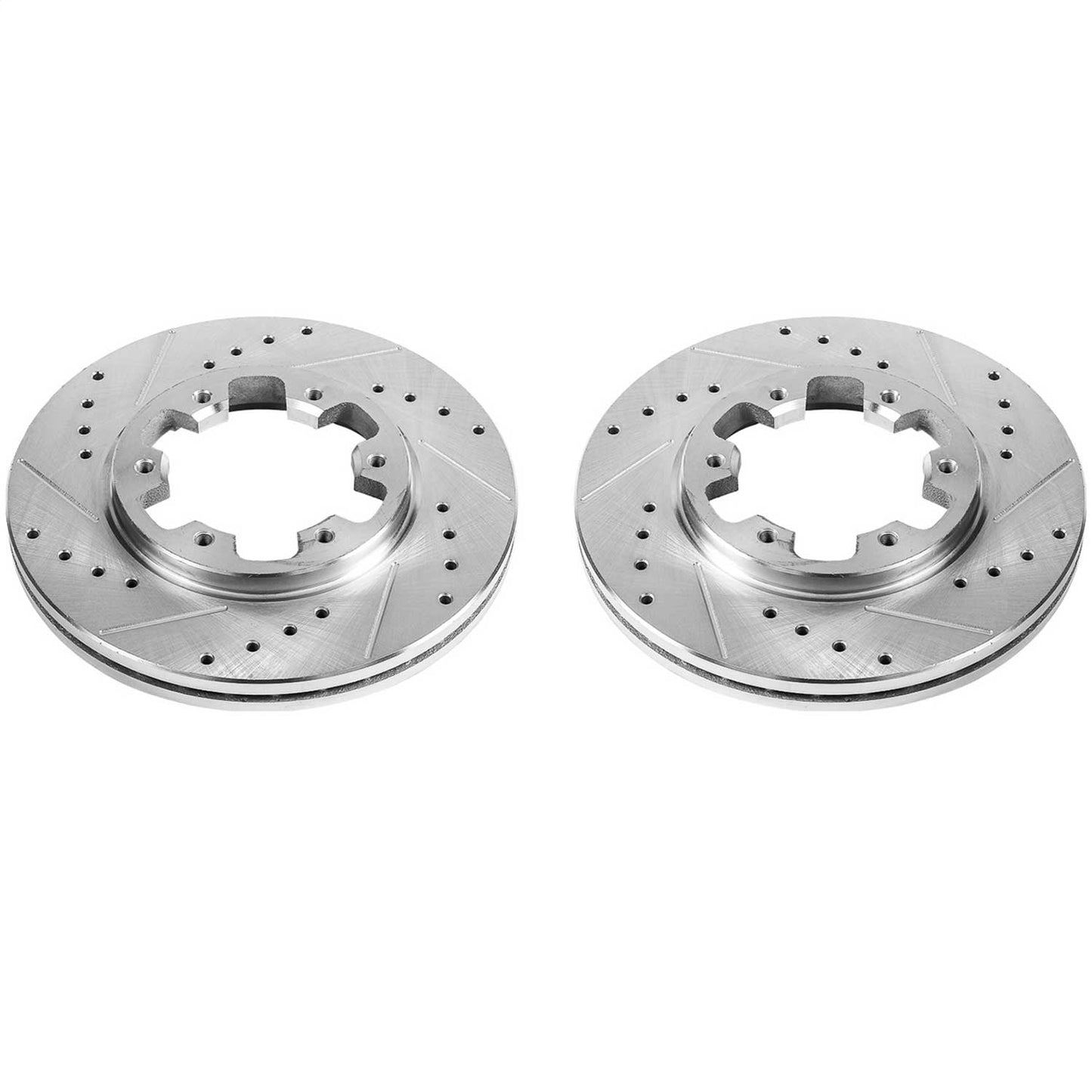 PowerStop Drilled & Slotted Front Rotors Pair | Nissan 720 (85-86) (JBR360XPR)