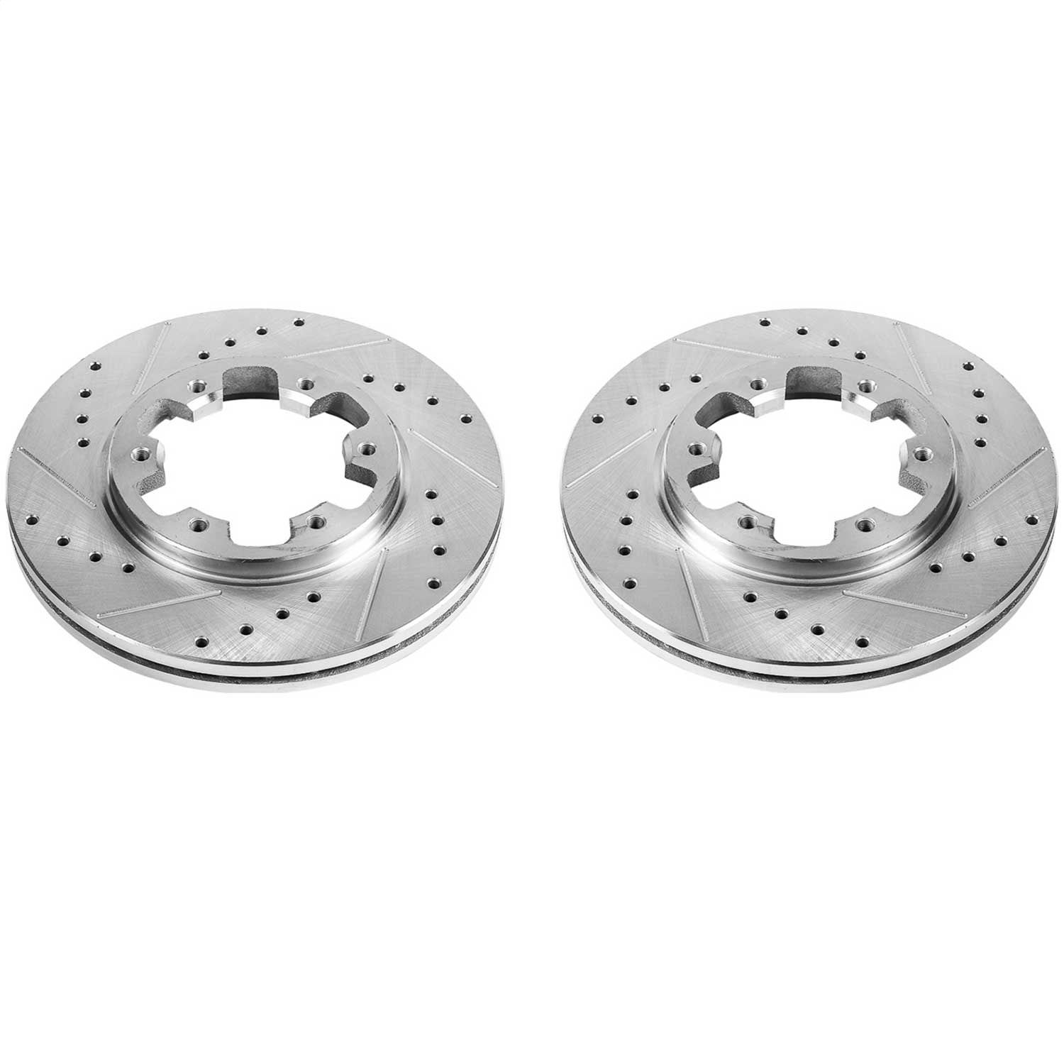 PowerStop Drilled & Slotted Front Rotors Pair | Nissan 720 (85-86) (JBR360XPR)
