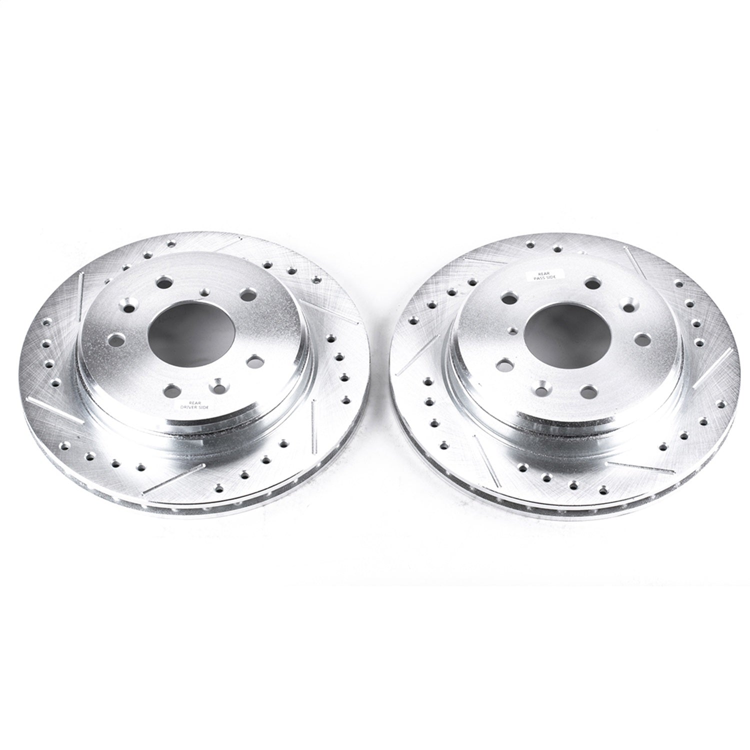 PowerStop Rear Evolution Drilled & Slotted Rotors | Mazda RX-7 (86-91) (JBR383XPR)