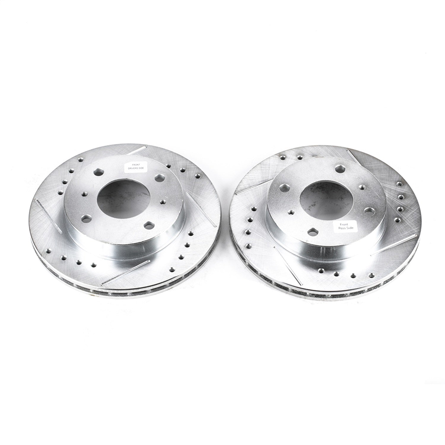 PowerStop Drilled & Slotted Front Rotors | Nissan 240SX (89-96) (JBR502XPR)