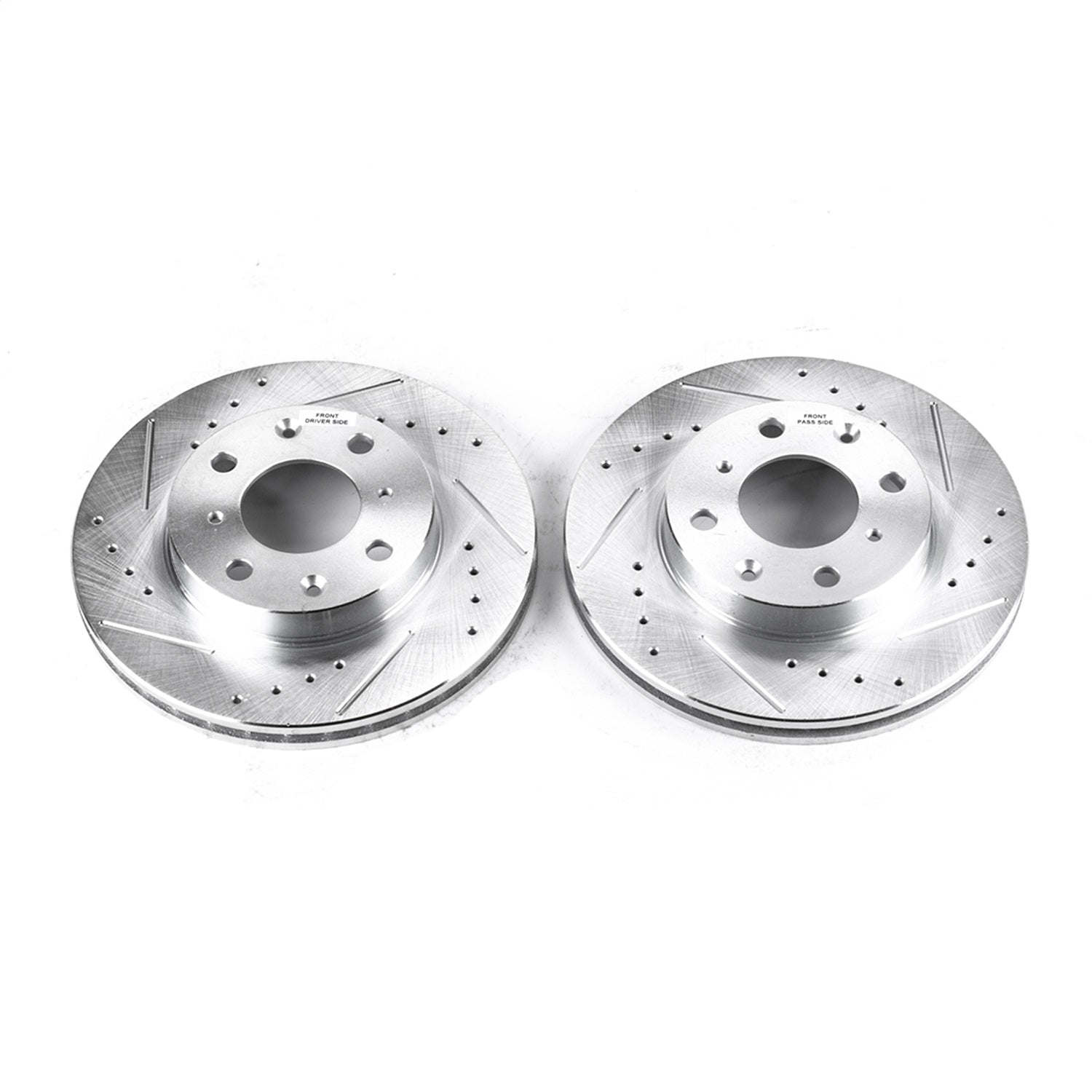PowerStop Drilled & Slotted Front Rotors | Honda Civic (90-00) (JBR525XPR)
