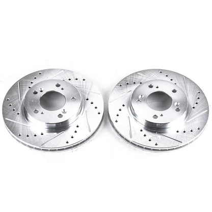 PowerStop Drilled & Slotted Front Rotors | Acura Integra (97-98) (JBR528XPR)
