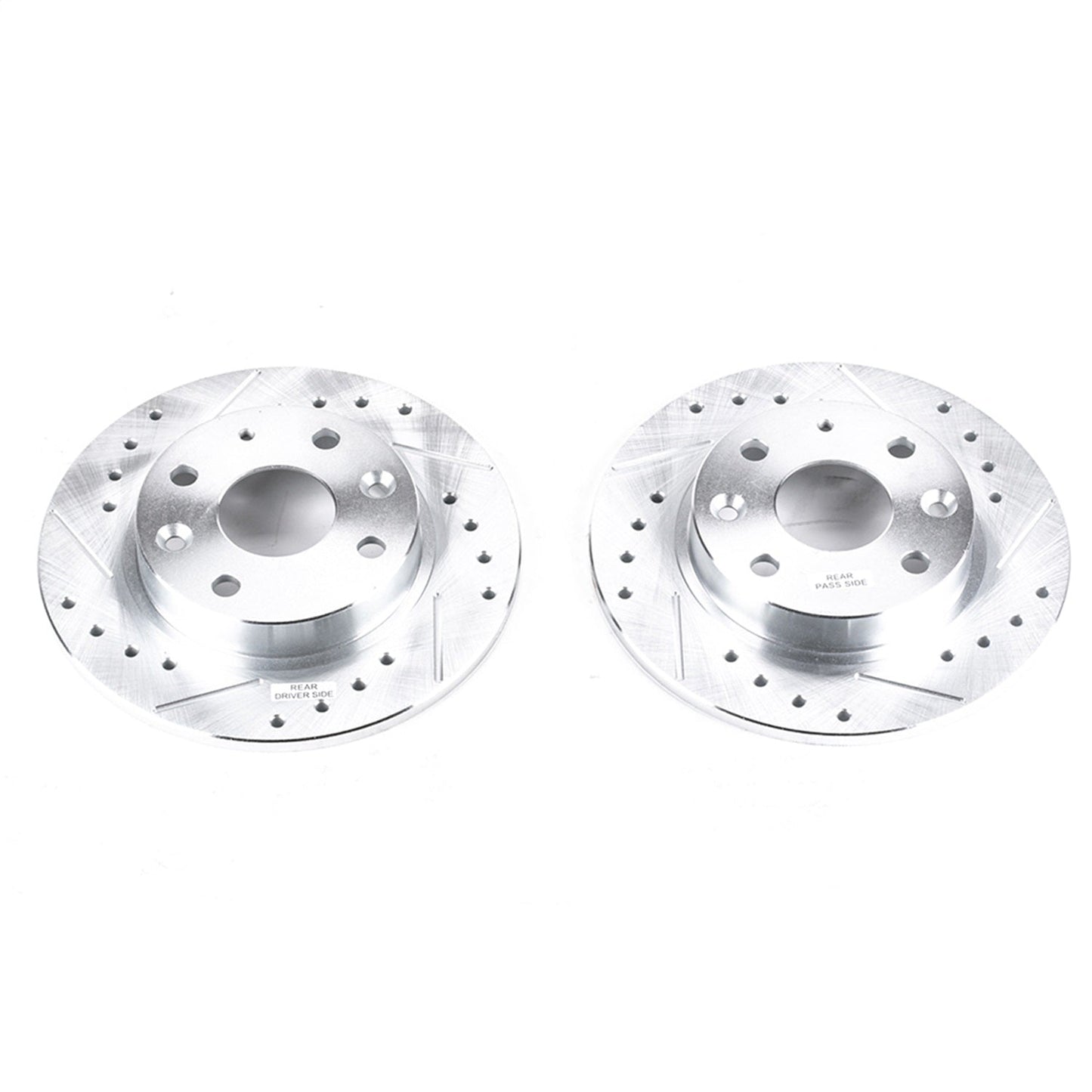 PowerStop Rear Evolution Drilled & Slotted Rotors - Pair | Mazda Miata (90-93) (JBR544XPR)