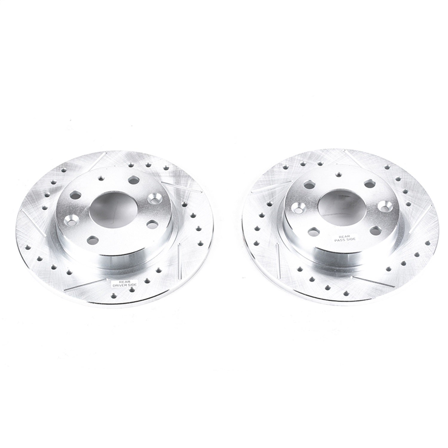 PowerStop Rear Evolution Drilled & Slotted Rotors - Pair | Mazda Miata (90-93) (JBR544XPR)
