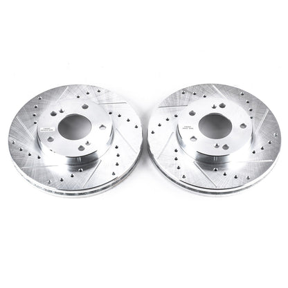 PowerStop Drilled & Slotted Front Rotors | Infiniti J30 (93-97) (JBR550XPR)