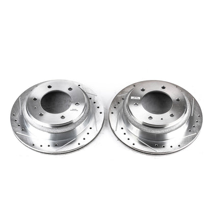 PowerStop Rear Drilled & Slotted Rotors | Acura SLX (96-99) (JBR569XPR)