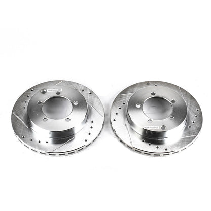 PowerStop Drilled & Slotted Rear Rotors | Dodge Stealth (91-93) (JBR585XPR)