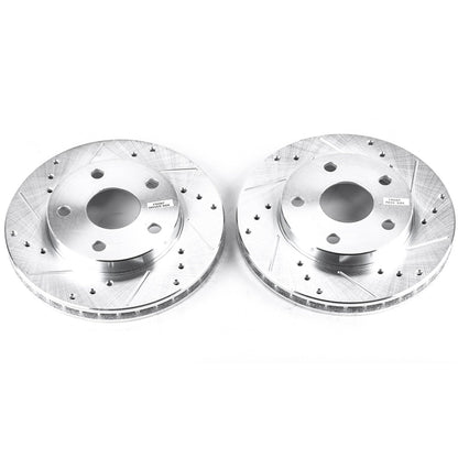 PowerStop Drilled & Slotted Front Rotors | Toyota MR2 (91-95) (JBR590XPR)