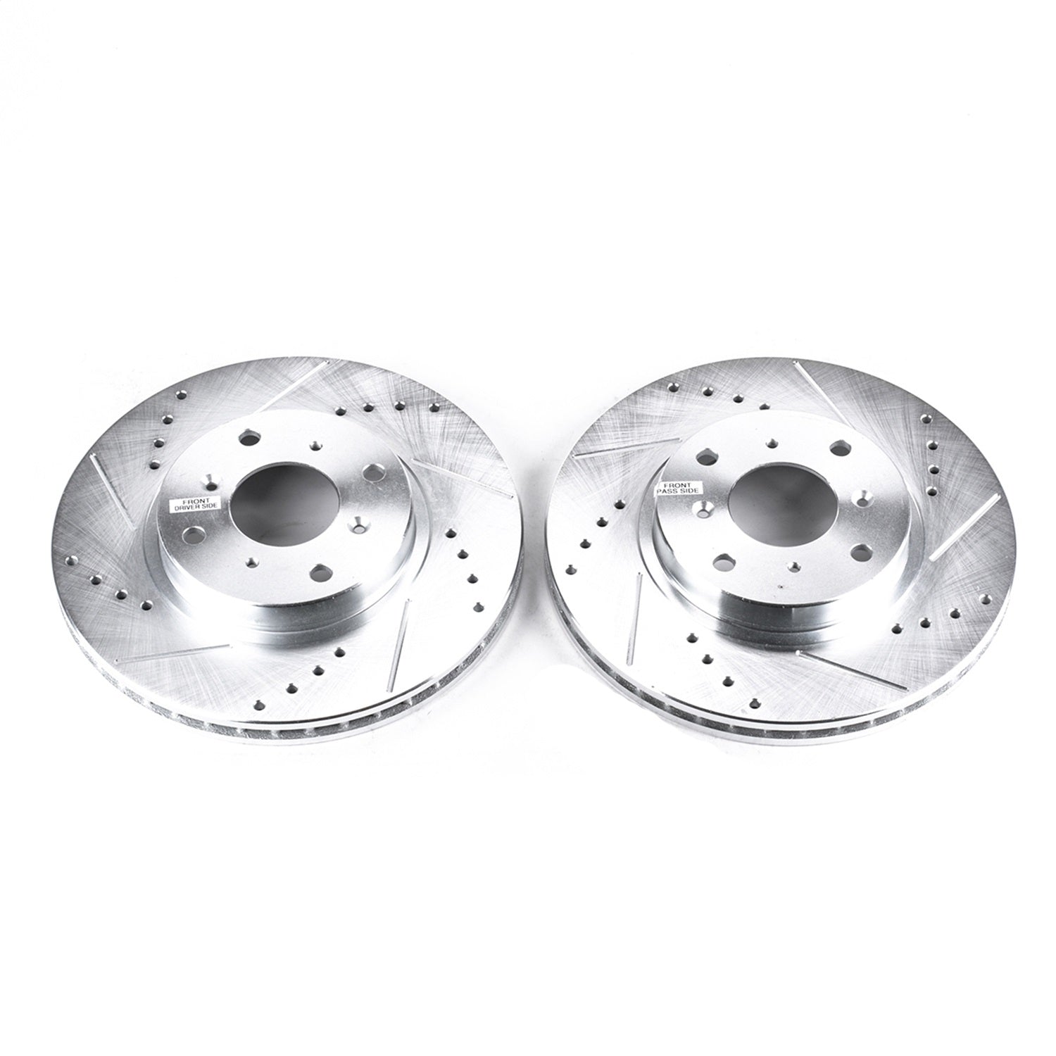 PowerStop Drilled & Slotted Front Rotors | Honda Prelude (93-96) (JBR707XPR)