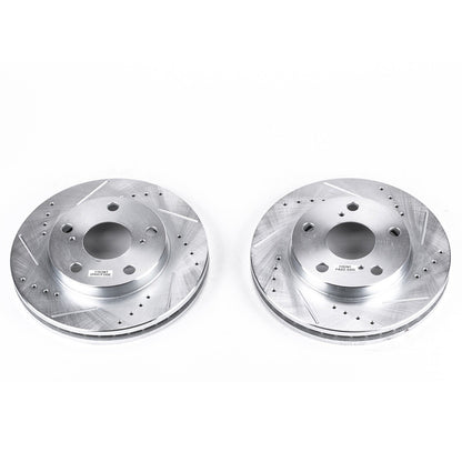 PowerStop Drilled & Slotted Front Rotors | Toyota Camry (92-01) (JBR711XPR)