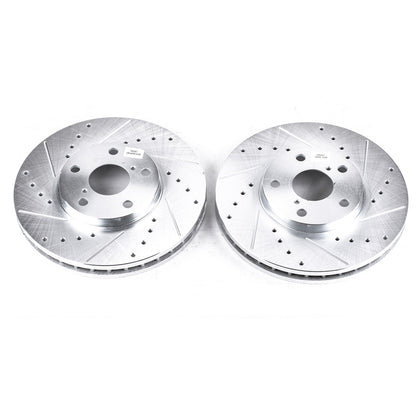 PowerStop Drilled & Slotted Front Rotors | Lexus GS300 (93-05) (JBR716XPR)