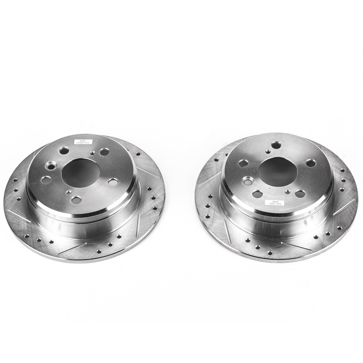 PowerStop Rear Evolution Drilled & Slotted Rotors - Pair | Lexus ES300 (97-01) (JBR718XPR)