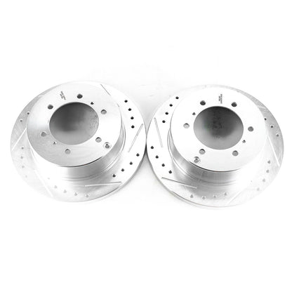 PowerStop Drilled & Slotted Rear Rotors | Mitsubishi Montero (92-00) (JBR724XPR)
