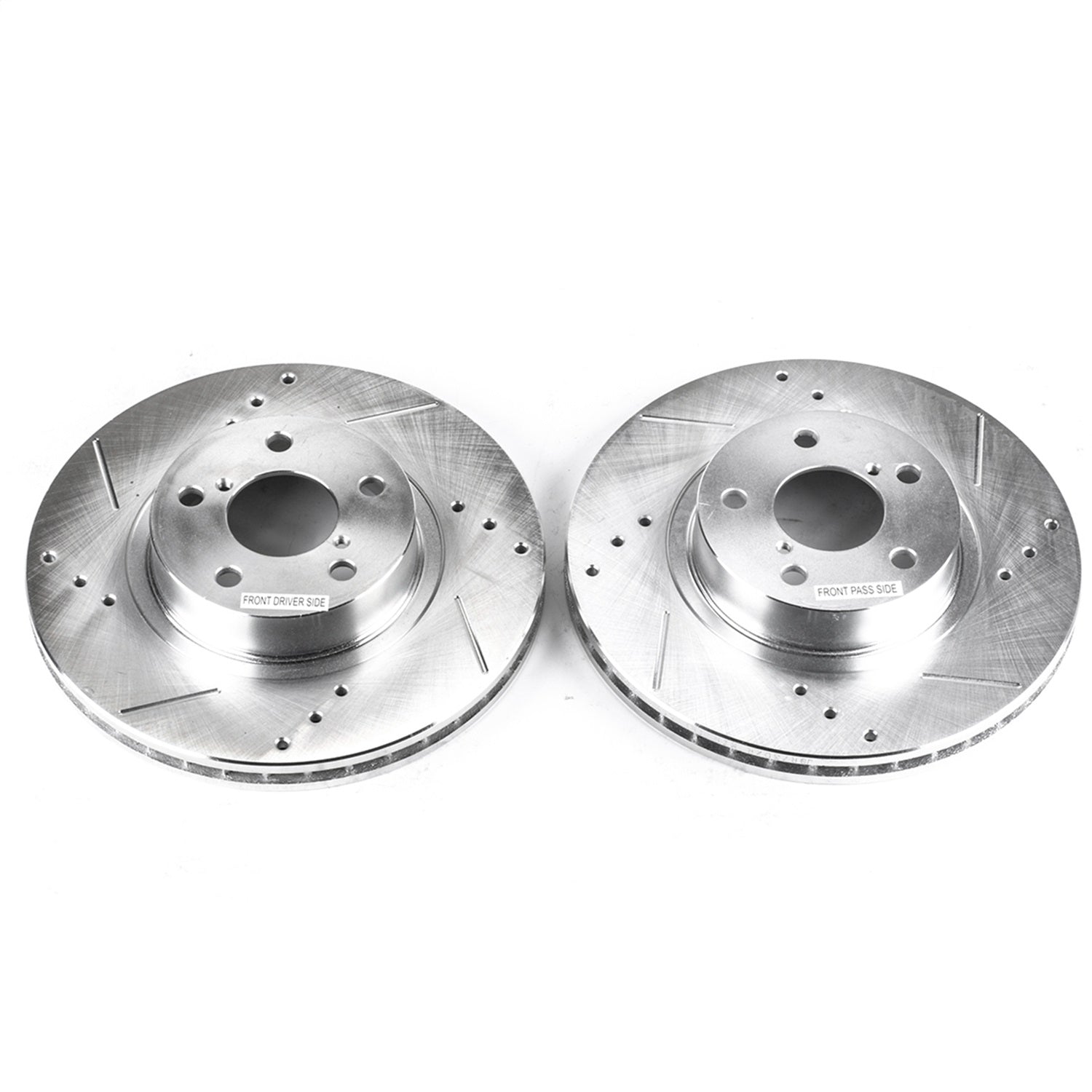 PowerStop Drilled & Slotted Front Rotors | Saab 9-2X (05-06) (JBR730XPR)