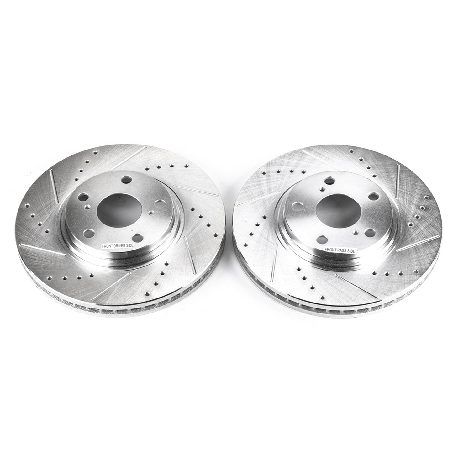 PowerStop Drilled & Slotted Front Rotors Pair | Lexus ES300 (03) (JBR737XPR)