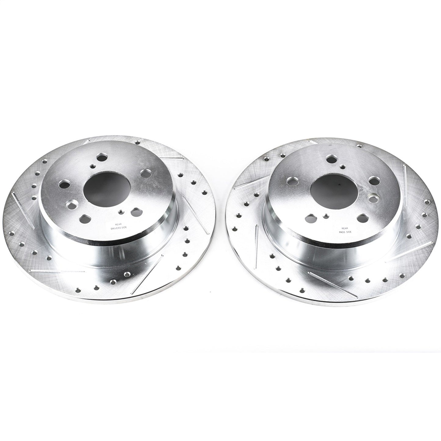 PowerStop Rear Evolution Drilled & Slotted Rotors | Lexus RX300 (99-03) (JBR738XPR)
