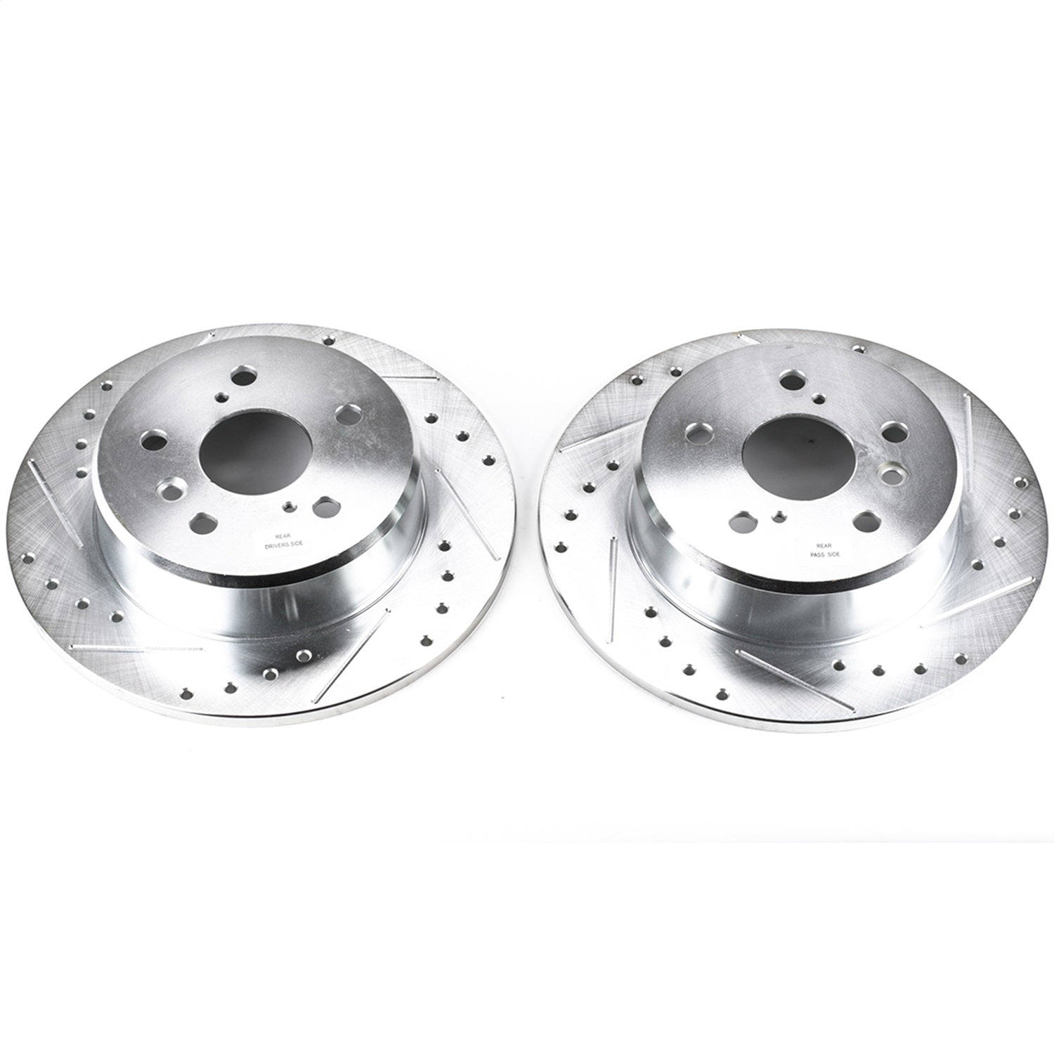 PowerStop Rear Evolution Drilled & Slotted Rotors | Lexus RX300 (99-03) (JBR738XPR)