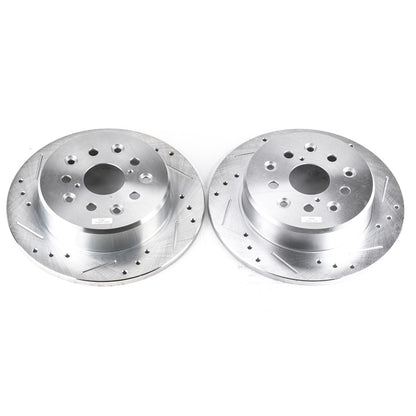 PowerStop Rear Evolution Drilled & Slotted Rotors | Lexus GS300 (98-05) (JBR739XPR)