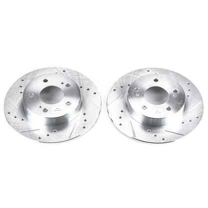 PowerStop Drilled & Slotted Rear Rotors | Infiniti I30 (96-01) (JBR752XPR)