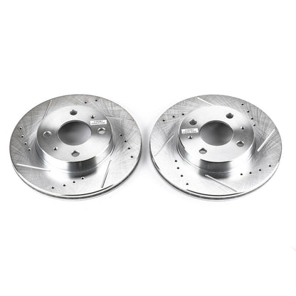 PowerStop Front Evolution Drilled & Slotted Rotors | Nissan 200SX (95-98) (JBR754XPR)