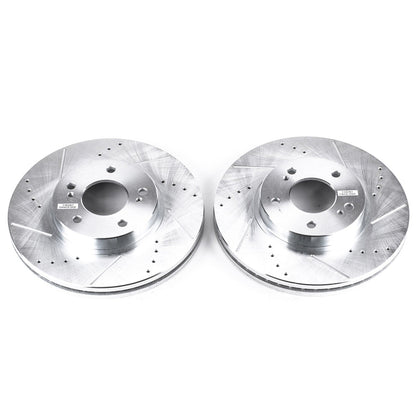 PowerStop Drilled & Slotted Front Rotors | Infiniti Q45 (97-01) (JBR758XPR)