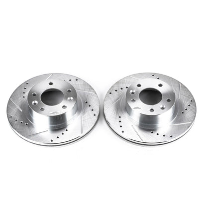 PowerStop Drilled & Slotted Front Rotors | Mazda RX-7 (93-95) (JBR760XPR)
