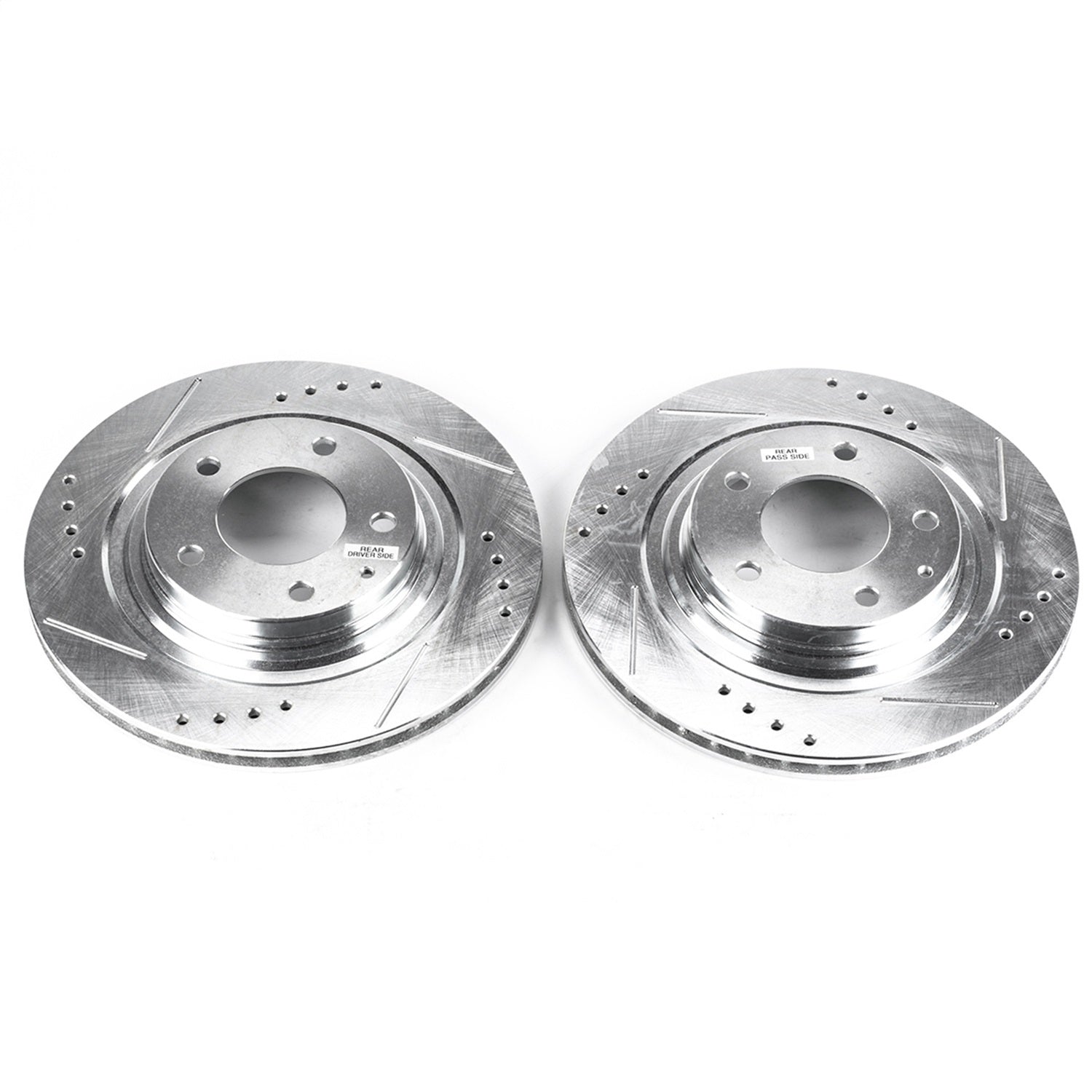 PowerStop Rear Evolution Drilled & Slotted Rotors - Pair | Mazda RX-7 (93-95) (JBR761XPR)