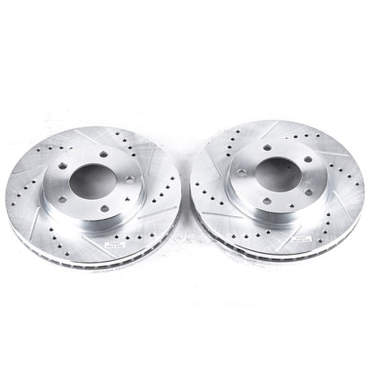PowerStop Drilled & Slotted Front Rotors | Mazda Millenia (95-00) (JBR762XPR)