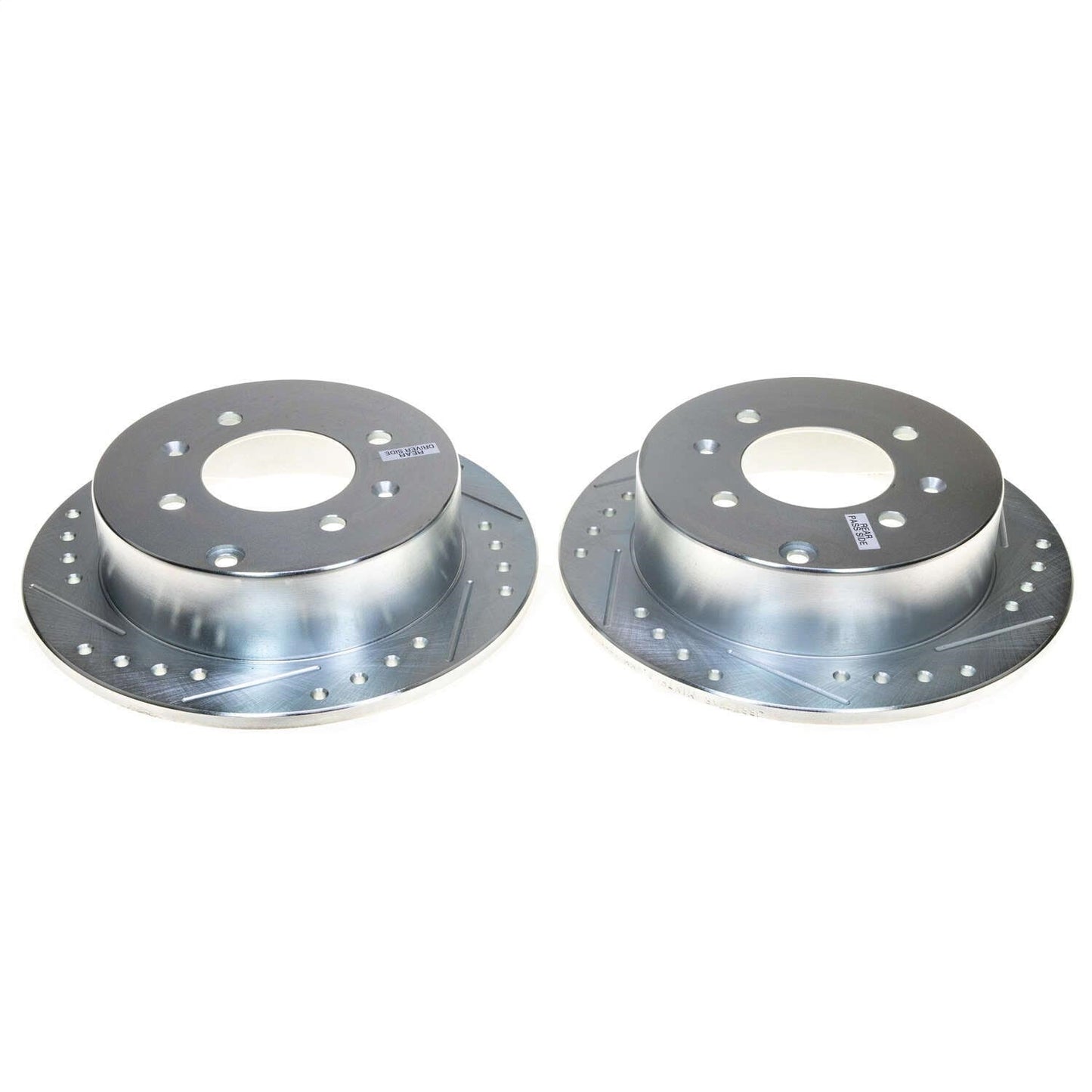 PowerStop Drilled & Slotted Rear Rotor Pair | Kia Optima (01-05) (JBR777XPR)