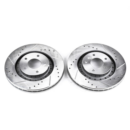PowerStop Drilled & Slotted Front Rotors | Dodge Stealth (94-96) (JBR785XPR)