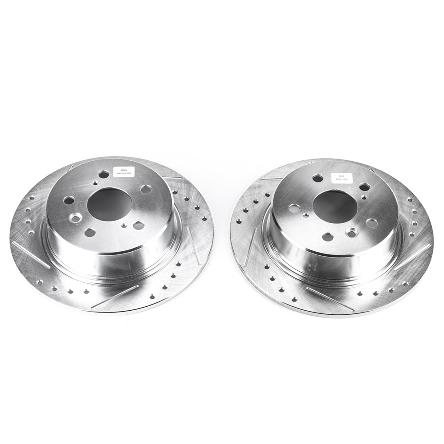 PowerStop Rear Evolution Drilled & Slotted Rotors - Pair | Toyota Avalon (95-99) (JBR788XPR)