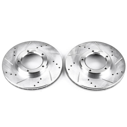 PowerStop Drilled & Slotted Front Rotors | Toyota Tacoma (95-04) (JBR790XPR)