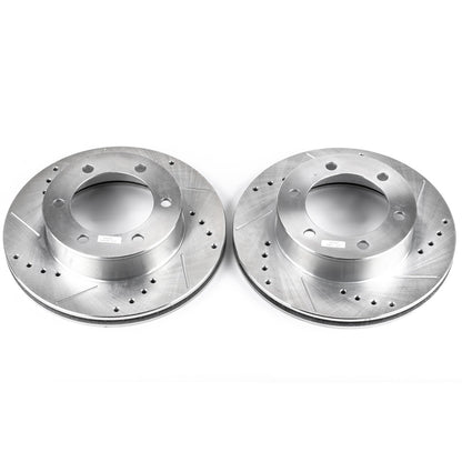 PowerStop Drilled & Slotted Front Rotors | Toyota 4Runner (96-02) (JBR791XPR)