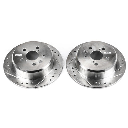 PowerStop Drilled & Slotted Rear Rotors | Toyota Celica (95-99) (JBR792XPR)