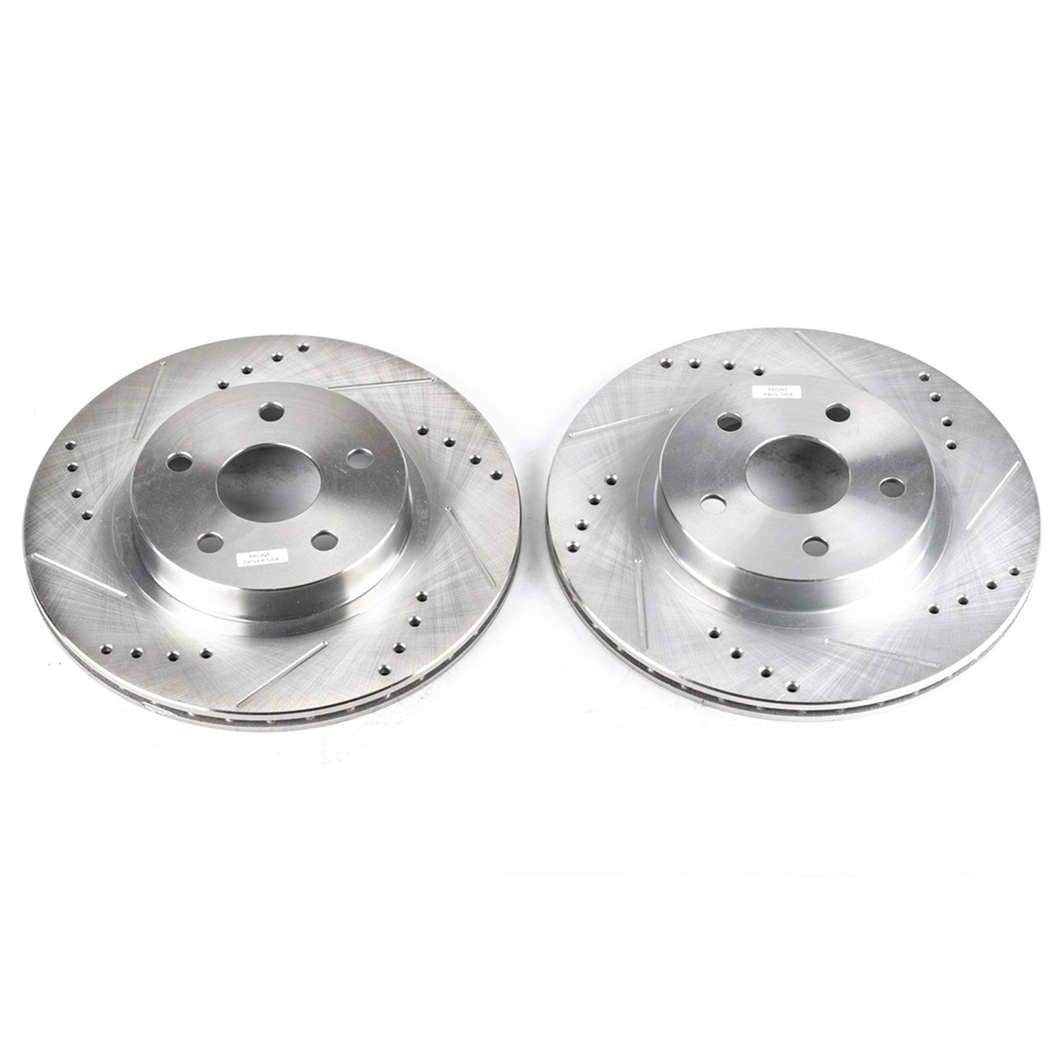 PowerStop Drilled & Slotted Front Rotors - Pair | Toyota RAV4 (96-00) (JBR793XPR)